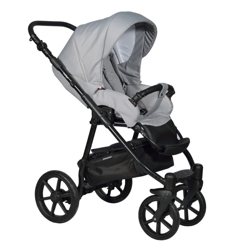 Бебешка количка Baby Giggle, Broco, 2в1, 04 Светлосив